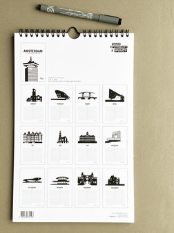 Amsterdam Kalender - achterflap