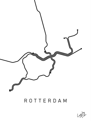 Rotterdam metro zwart