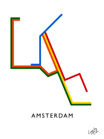 Amsterdam metro retro